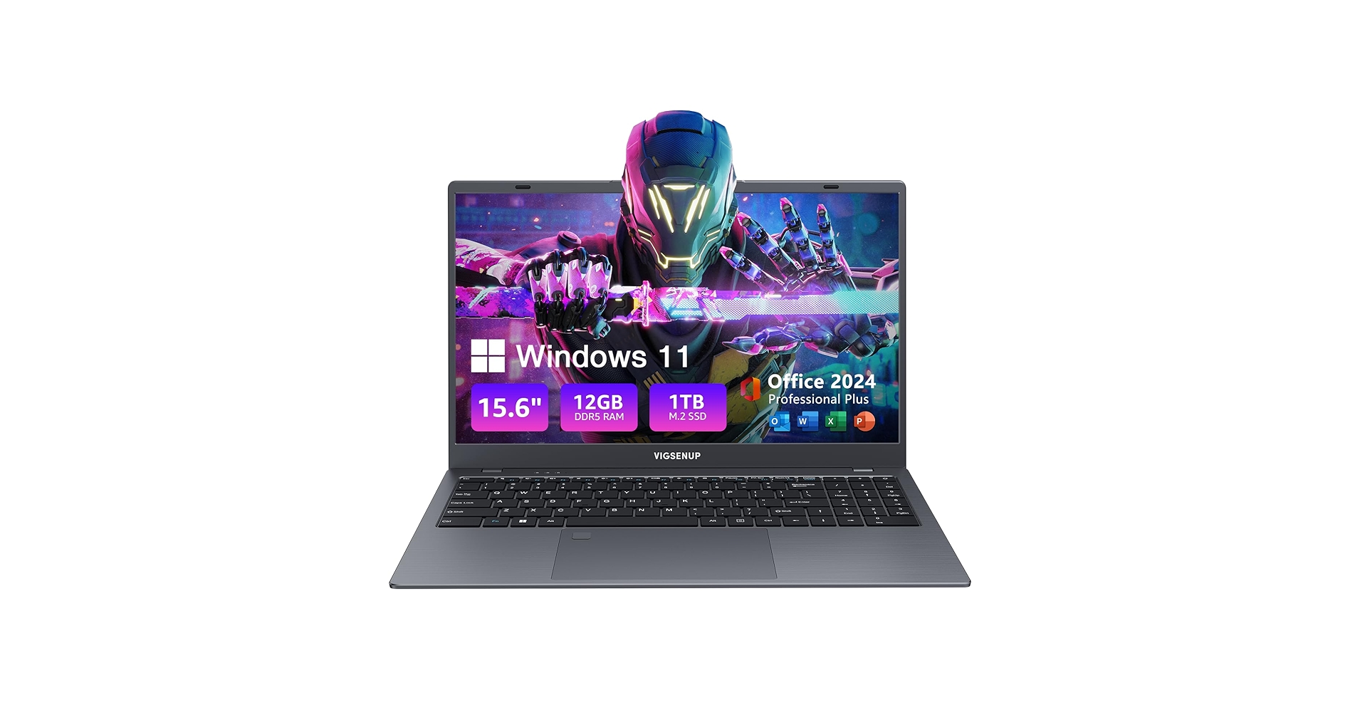 Amazon.com: VIGSENUP Laptop, 12GB LPDDR5 RAM 1TB SSD, 15.6